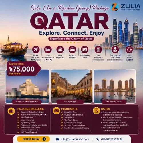 Qatar Solo (In a Random Group) Package
