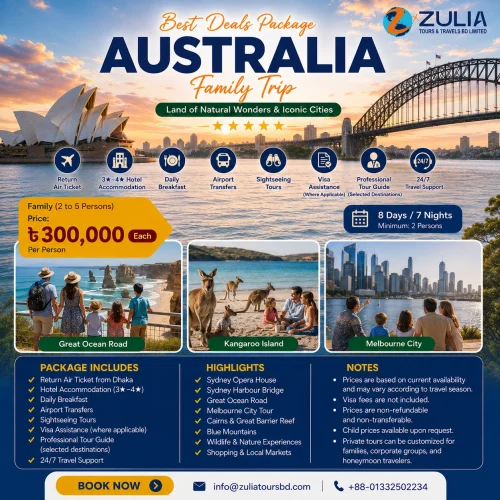 Australia Family (2-5 Persons) Package