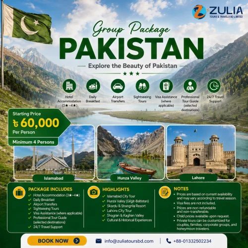 Pakistan Group (4+ Persons) Package