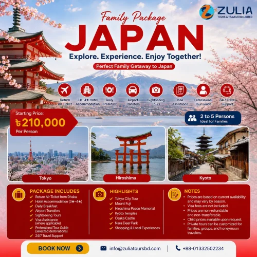 Japan Family (2-5 Persons) Package