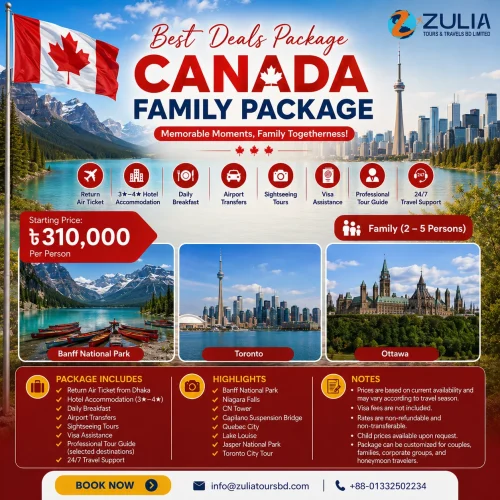 Canada Family (2-5 Persons) Package