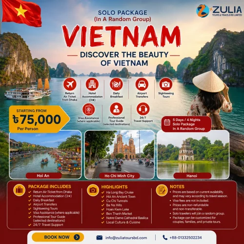 Vietnam Solo (In a Random Group) Package